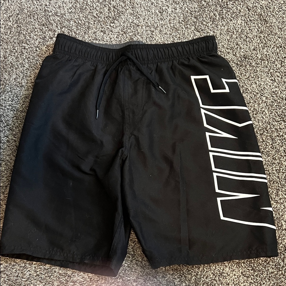 Nike Black Shorts with Bold White Logo